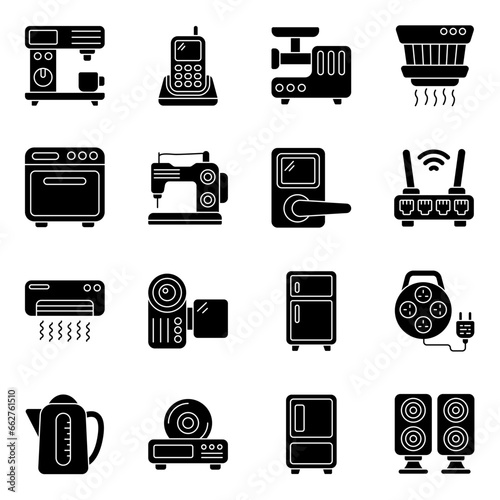 Pack of Gadgets Glyph Icons