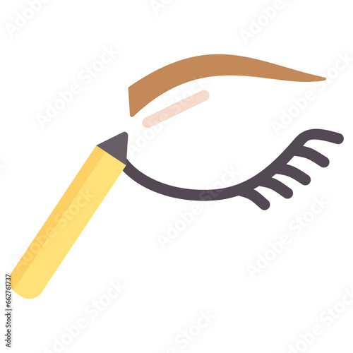 Eyebrows Flat Icon