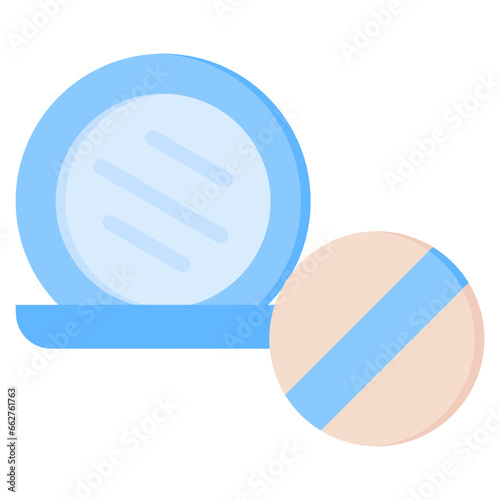 Face Powder Flat Icon