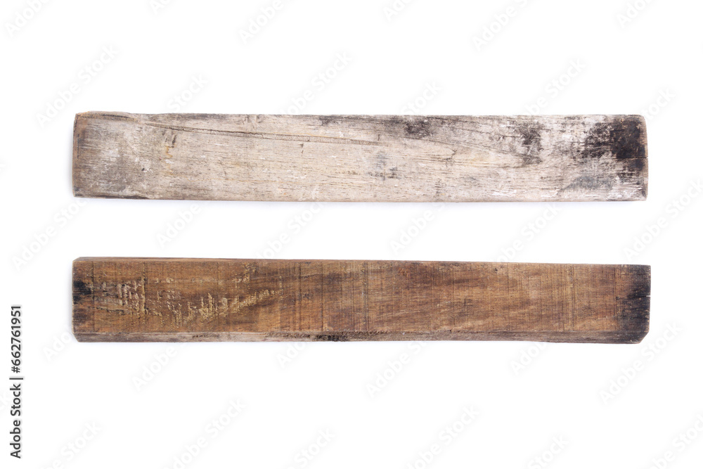 Old Wood plank isolated on white background, Wooden Plank Old Wood plank isolated on white background, Wooden Plank