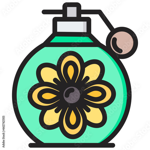 Fragances Outline Color Icon