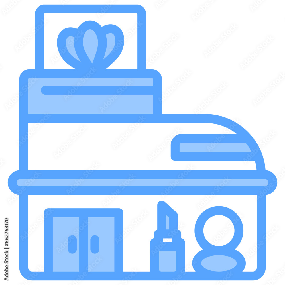Cosmetic Industry Blue Icon Cosmetic Industry Blue Icon
