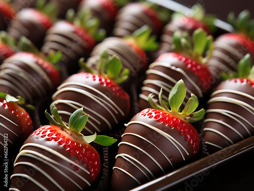 Strawberries Dipped in Chocolate photo