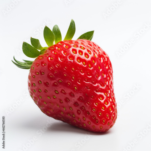 strawberry on white background on white background 