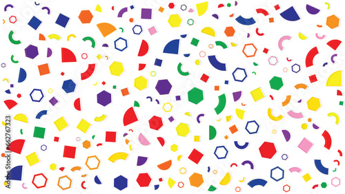 pattern with colorful shapes