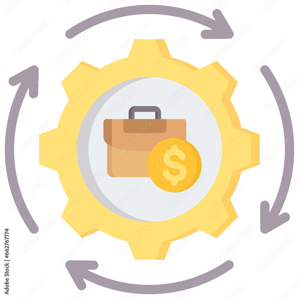Business Model Flat Icon Business Model Flat Icon