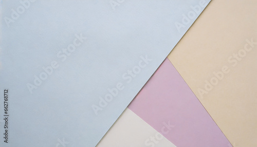 pastel paper background with copy space for text; layout; top view; flat lay of pastel colors.
