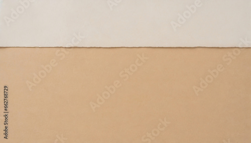 top view of brown paper texture, copy-space for design or web banner © Saichol