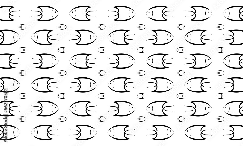 Sea fish illustration for background design vector Sea fish illustration for background design vector