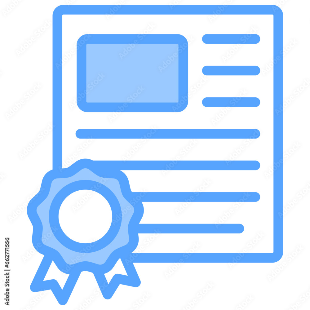 Professional Certification Blue Icon Professional Certification Blue Icon