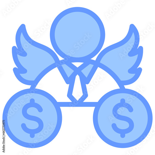 Angel Investor Blue Icon