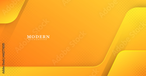 abstract modern yellow orange banner background