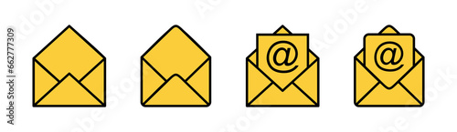 Mail icon set tor for web and mobile app. email sign and symbol. E-mail icon. Envelope icon