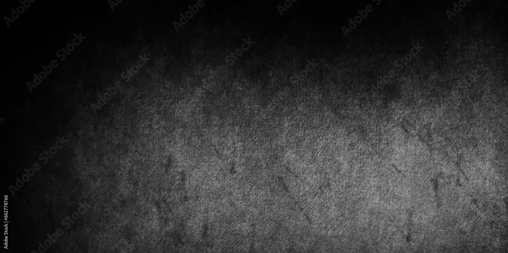 Abstract background with black background with grunge texture, elegant luxury backdrop painting, black friday white chalk text draw food. Empty surreal room wall blackboard pale.,