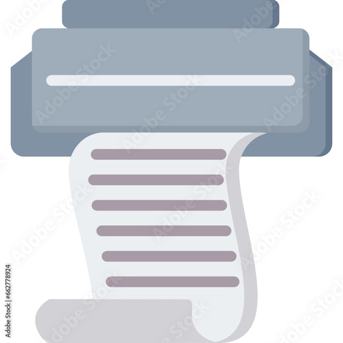 Packing Slip Flat Icon