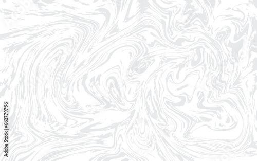 Vector White Marble Texture. Neutral Light Gray White Marbling Paper Background. Elegant Luxury Backdrop. Liquid Paint Swirled Patterns. Japanese Suminagashi or Turkish Ebru Technique.
