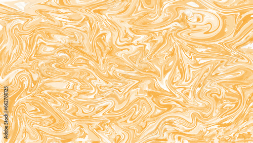 Yellow And White Abstract Marble Background. Multicolor Seamless Modern Paint Surface. Seamless Illustration. Vector