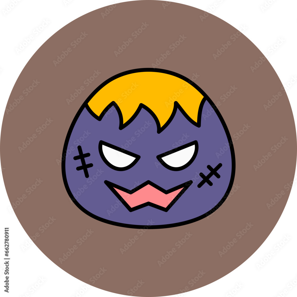 Monster Face Icon Monster Face Icon