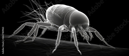 Flea micrograph diseases including plague caused by Yersinia pestis Photo by Janice Haney Carr With copyspace for text