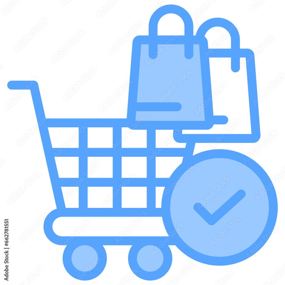 Purchased Blue Icon Purchased Blue Icon