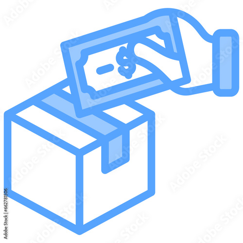 Selling Product Blue Icon