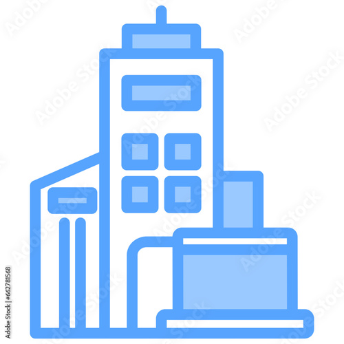 Company Name Blue Icon