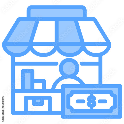 Merchant Blue Icon