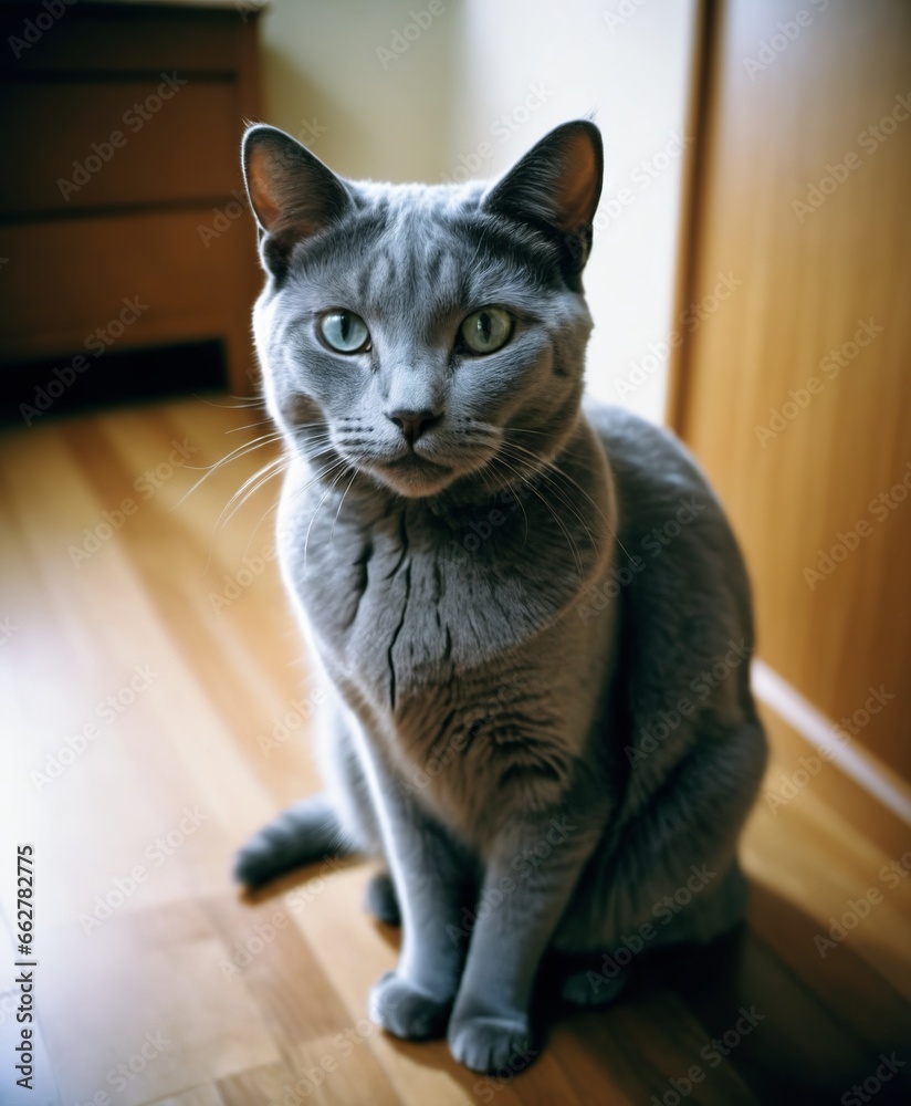 a Russian Blue Cat