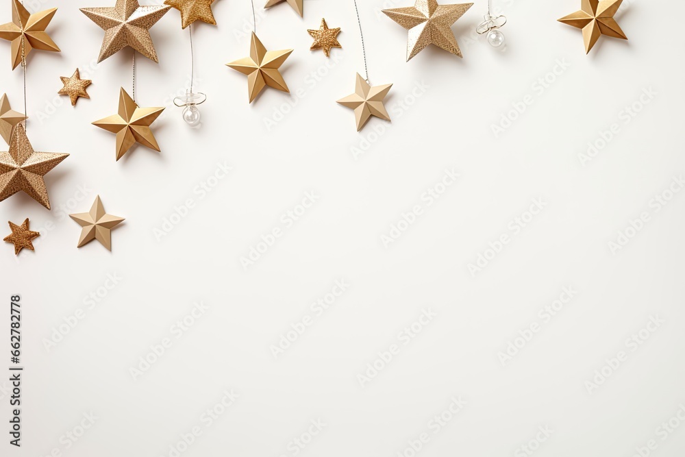 Christmas background, xmas flat lay with decoration, top view with free copy space for text Christmas background, xmas flat lay with decoration, top view with free copy space for text