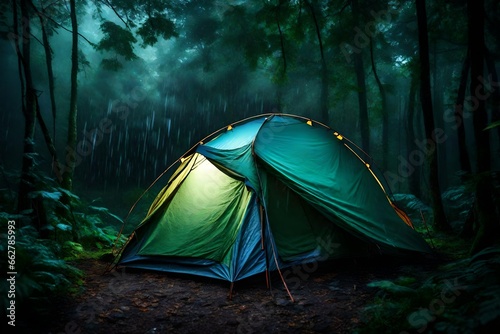 tent in the forest © Haseeb