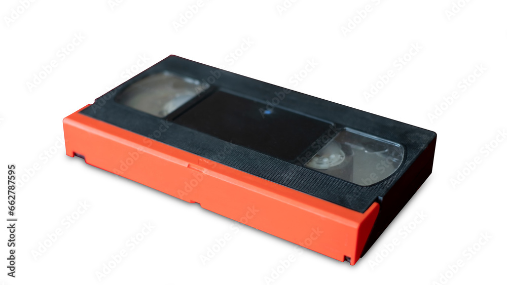 PNG format of Old black VHS video tape isolated on transparent background
