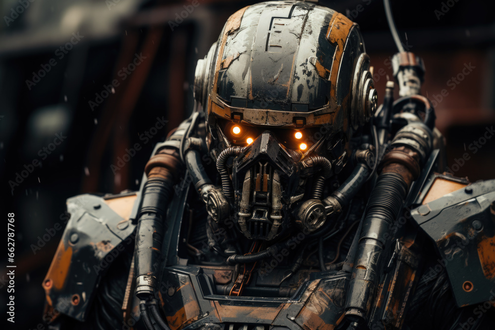 Fototapeta premium Roboter Spiel Terminator