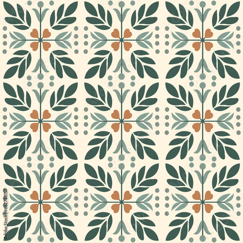 Tile pattern geometric repeat mosaic wall background classic shape texture