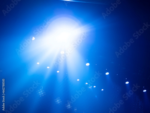 spotlights on stage performance shining directly from top to bottom. for backdrop or background.