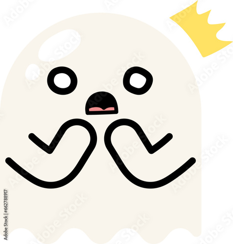 Scare ghost illustration