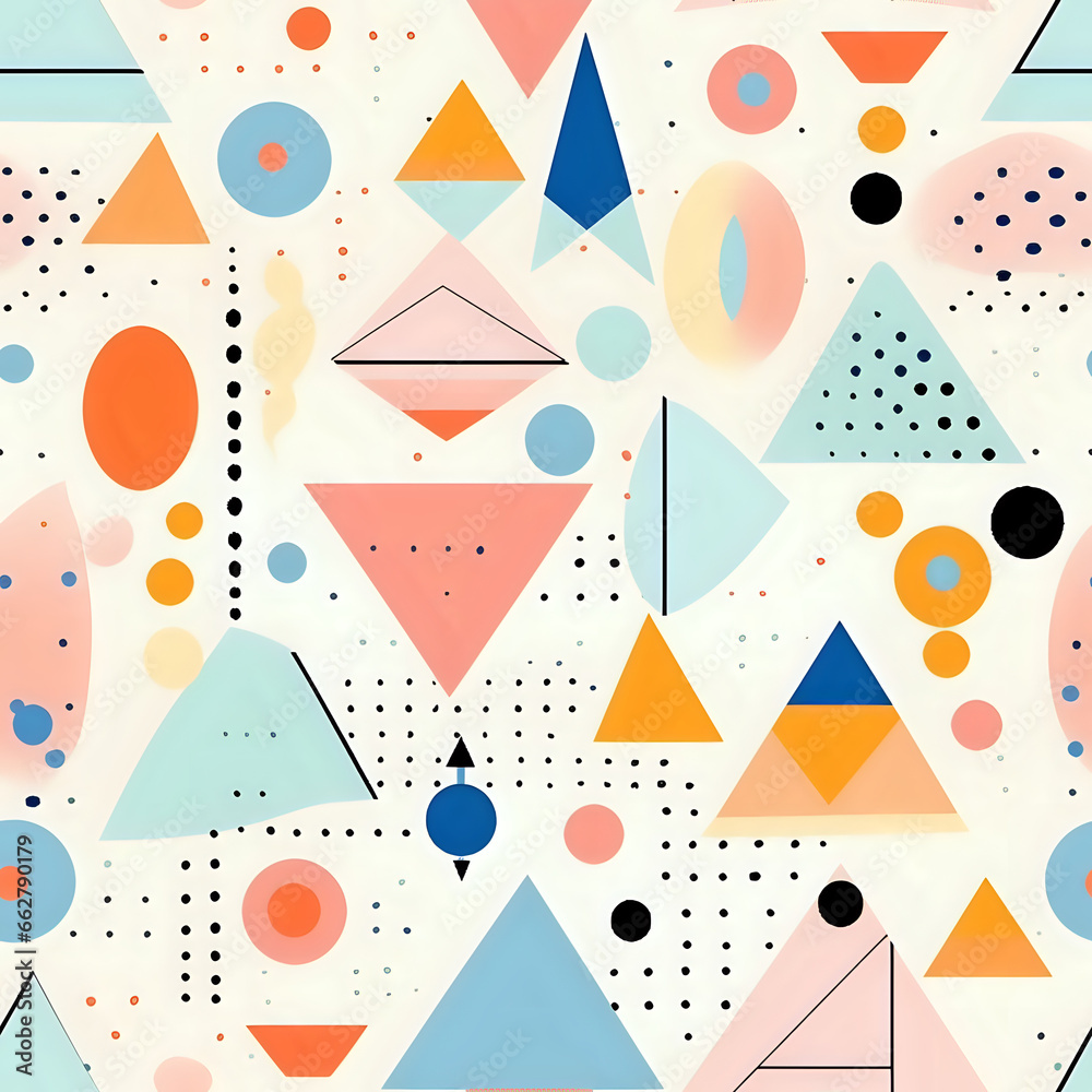 seamless colorful pattern with shapes seamless colorful pattern with shapes