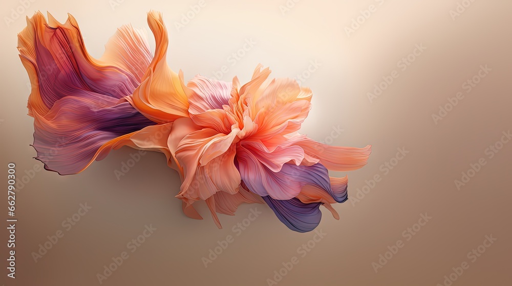 colorful silk fabric flower. colorful silk fabric flower.