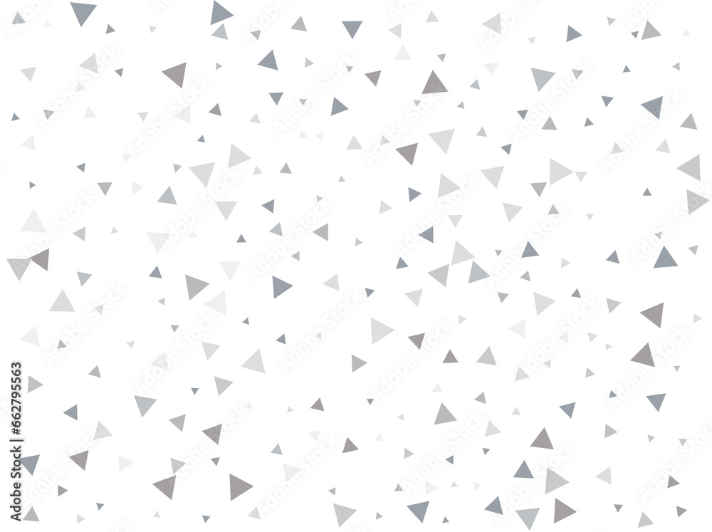 Fototapeta premium Gender Neutral Silver Triangular Confetti