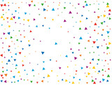 Colored Rainbow Triangular Confetti