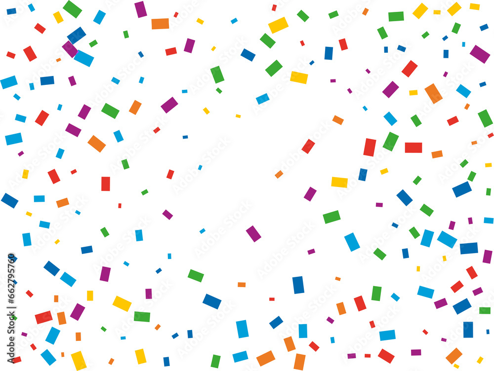 Magic Rectangular Rainbow Confetti Magic Rectangular Rainbow Confetti