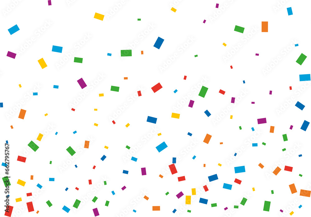 Magic Rectangular Rainbow Confetti Magic Rectangular Rainbow Confetti