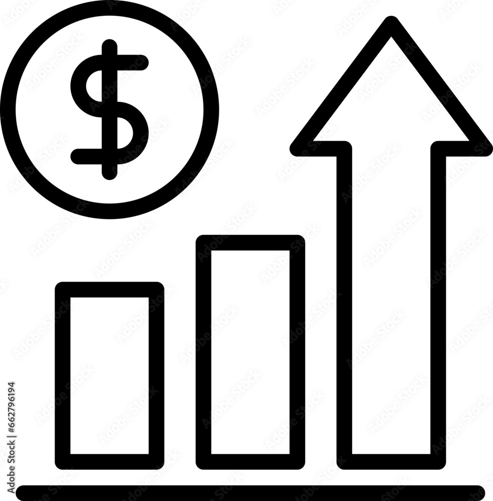 Profit graph icon Profit graph icon