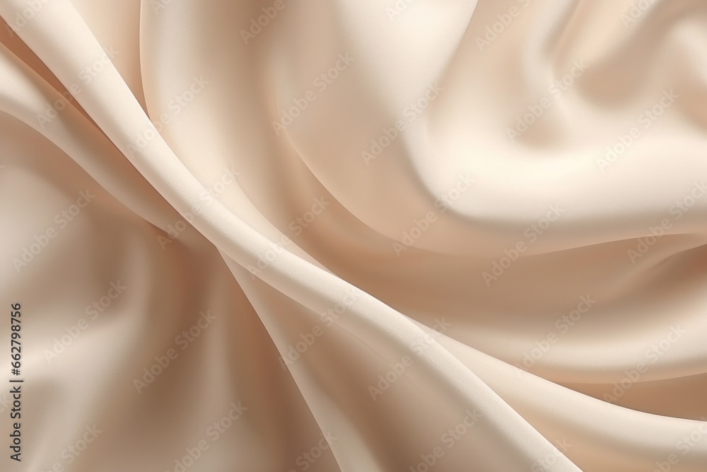 Obraz premium Pearl satin, linen textiles, jeans fabric curves wave lines background texture for web design , banner , business concept. Generative AI