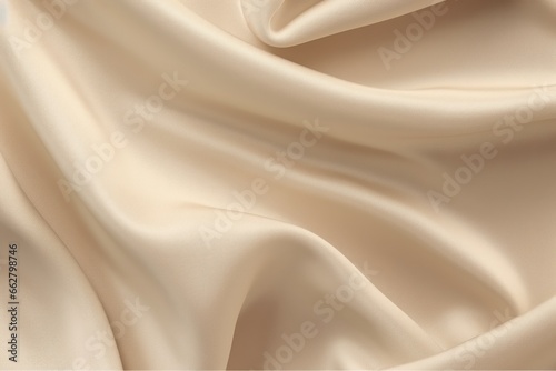 Pearl satin, linen textiles, jeans fabric curves wave lines background texture for web design , banner , business concept. Generative AI