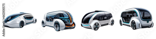 Autonomous Vehicle clipart collection, vector, icons isolated on transparent background