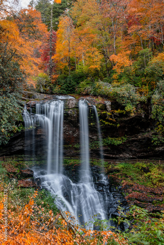 dry falls  nc autumn