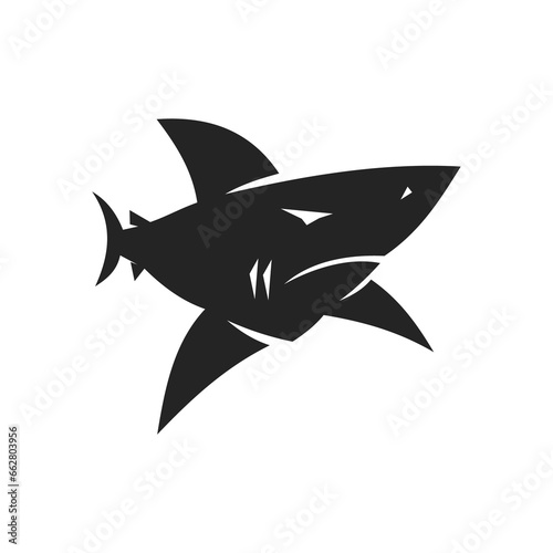 shark logo template Isolated. Brand Identity. Icon Abstract Vector graphic