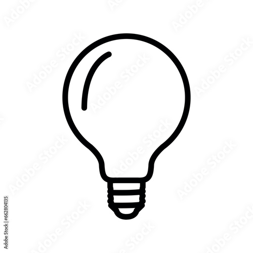 Lamp layer black line icon.
