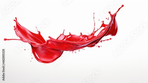 red paint splash