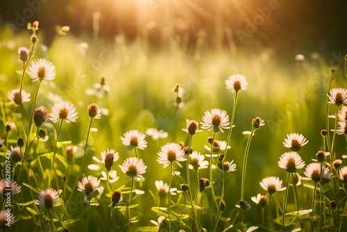 meadow with flowers